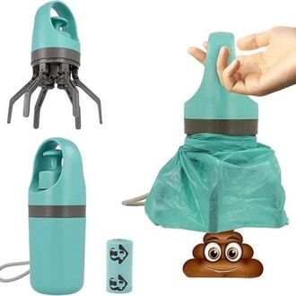 No Brand Recogedor Port&aacute;til Para Excrementos Con Bolsas Recolectoras, Herramienta R&aacute;pida Para Recoger Las Heces De Las Mascotas