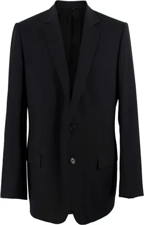 Dior Homme Black Single Breasted Wool Blazer Size L