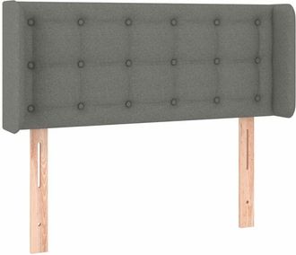 vidaXL Cabecero Con Led De Tela Gris Oscuro 103x16x78/88 Cm Vidaxl