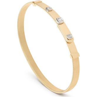 Marco Bicego Masai Diamond Station Bracelet in Yellow Gold at Nordstrom, Size Medium