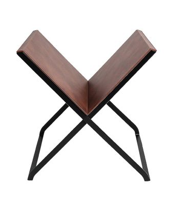 BIDKhome Bidkhome Chestnut Leather Book Stand