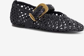 Zimmermann Leder-Ballerinas mit runder Spitze Helix