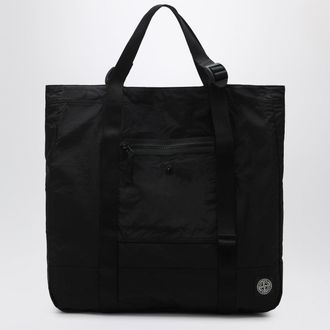 Stone Island Black Nylon Metal tote