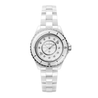 Chanel J12 33 mm horloge - Dames - Accessoires - Wit - Maat: ONE Size