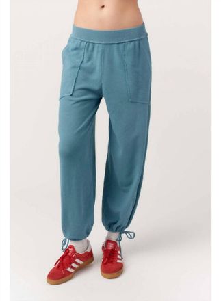 Bloomingdale's Going Places Textured Pant In Alpine Blue