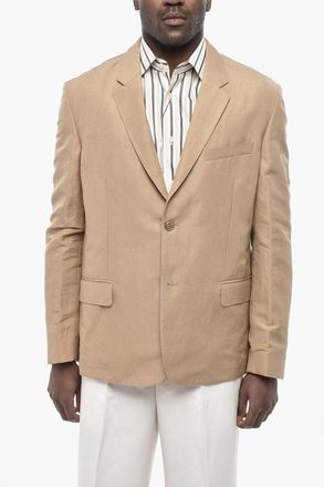 Givenchy Blazer Sfoderato in Lino e Seta con Tasche ad Aletta Givenchy