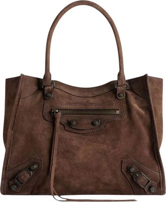 Balenciaga Brown Le City Mini Tote