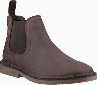 Hush Puppies Mens Shaun Leather Mens Chelsea Boots - Brown - Size: 9