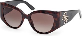 Guess Stijlvolle zonnebril in bruine tint - Dames - Zonnebrillen - Bruin - 54 MM - Accessoires