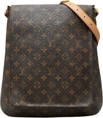 Louis Vuitton Pre-owned Musette Monogram Schoudertas - Dames - Vintage Schoudertas - Bruin - ONE Size - Leer - Vintage