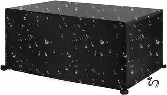 OEM Funda Para Muebles De Jard&iacute;n, Tejido Oxford 420, Impermeable, Resistente Al Viento Y A Los Rayos Uv, Funda Rectangular Para Mesa De 220x110x75cm, Colo