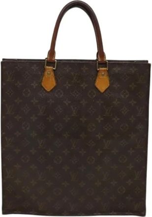 Louis Vuitton Tweedehands Canvas Louis Vuitton tassen - Dames - Vintage Shopper - Bruin - ONE Size - Leer - Vintage