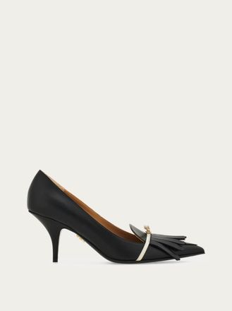 Ferragamo Women Pump with mini bow detail Black Size 2.5