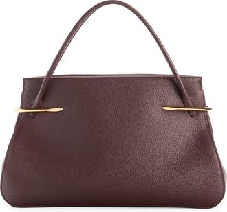 Givenchy Large Pinch Leather Top Handle Bag in 202-Ebony Brown at Nordstrom