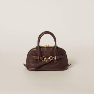 Miu Miu Aventure nappa leather top-handle bag