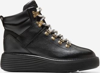 Cole Haan Womens &Oslash;riginal Grand Max Platform Waterproof Hiking Boots - Black Size 5.5