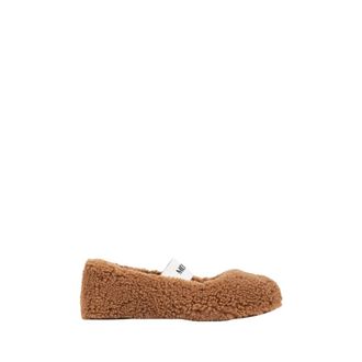 Moon Boot Ballerina Shoes, female, Brown, 6 UK, Shearling Ballerina