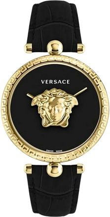 Versace Palazzo Horloge - Dames - Accessoires - Zwart - Maat: ONE Size Leer