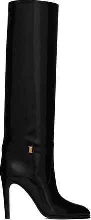Saint Laurent Linda leather boots - women - Leather/Leather/CALFSKIN - 35.5 - Black