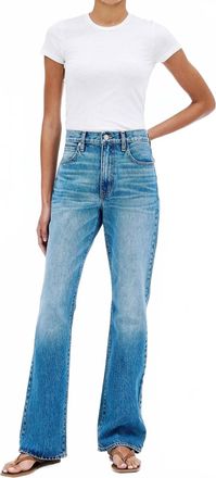 Slvrlake Denim Anita High Rise Boot Cut Jeans In Satisfied Mind Blue
