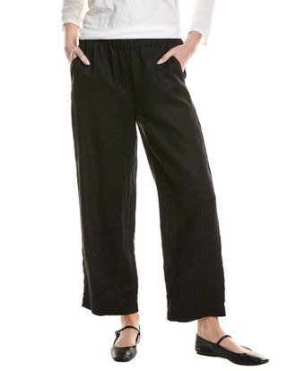 Eileen Fisher Eileen Fisher Linen Straight Ankle Pant