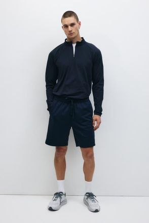H&M Regular Fit Sports Shorts With Drymove in Navy Blue at Nordstrom, Size Medium
