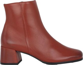 H&ouml;gl Lou Ankle Boot - Dames - Laarzen met Hak - Rood - 38 EU - Leer - Schoenen