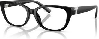 Tiffany & Co. 54mm Rectangle optical glasses in Black at Nordstrom