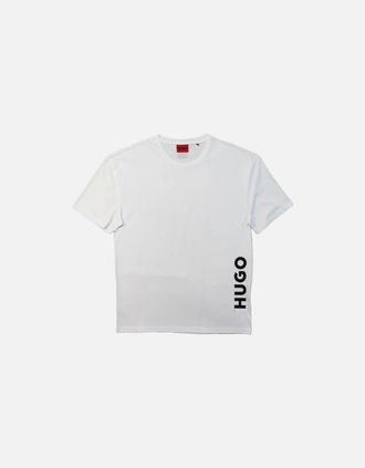 HUGO BOSS Mens HUGO Relaxed Fit T-Shirt, White - Size: 38