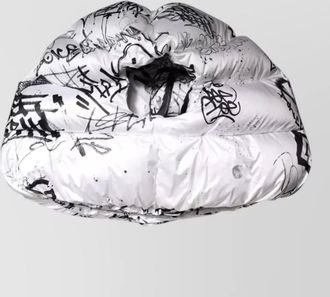 Dolce & Gabbana printed quilted beanie