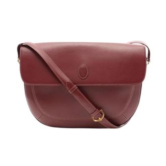 Cartier Pre-owned Must Shoulder Bag - Dames - Vintage Schoudertas - Rood - ONE Size - Leer - Vintage