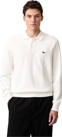Lacoste Polo de punto de manga larga - Knitwear - Hombre - Beige - XL