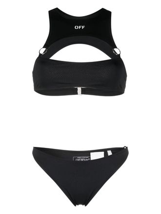 Off-white Off Stamp Rower bikini - Black