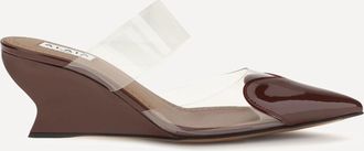 Alaia Mules Le Coeur in pelle verniciata Woman 38