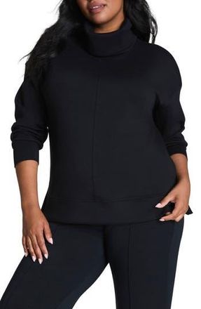Spanx Air Essentials Tunic Sweatshirt in Very Black at Nordstrom Rack, Size X-Small