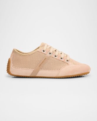 Givenchy Mesh And Suede Slim Low-Top Sneakers