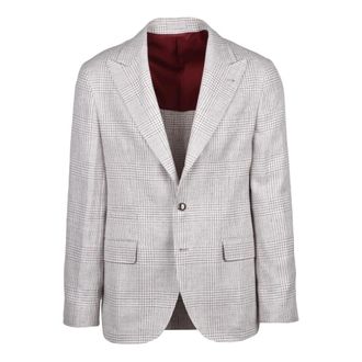 Brunello Cucinelli Blazer Stondato - Heren - Blazers - Veelkleurig - M - Wol - Jassen