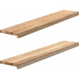 vidaXL Vidaxl - Davanzali 2 pz Non Trattati 110x20x2cm Legno Massello di Rovere