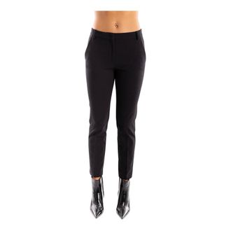 Pinko Pinko, Broeken, Dames, Zwart, S, Nylon, Slim-fit Broeken