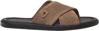 Baldinini Perforated Suede Mule - Heren - Sandalen - Bruin - 40 1/2 EU - Leer - Schoenen