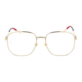 Gucci Glasses, female, Yellow, Size: 56 MM Stylish Optical Glasses Gg0396O Model