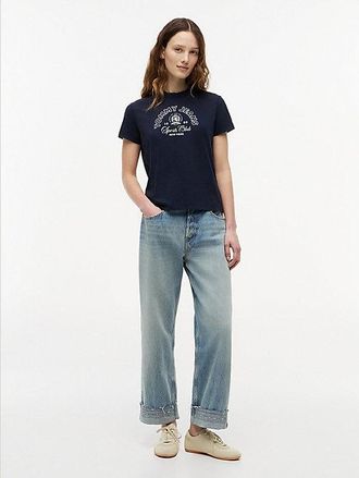 Tommy Hilfiger Vaqueros rectos de corte ajustado y talle alto en Selvedge