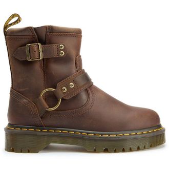 Dr. Martens Womens Dr Anistone Harness Boots - Brown Leather - Size UK 5