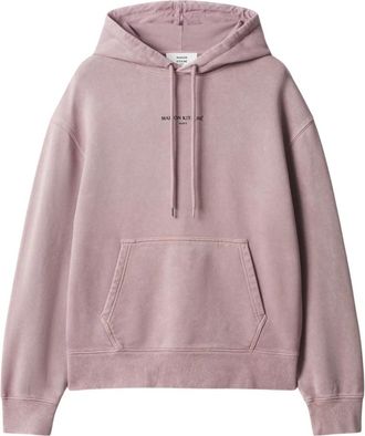 Maison Kitsun&eacute; Fox Head Comfort Hoodie - Heren - Hoodies - Roze - XS - Katoen - Hoodies & sweatvesten
