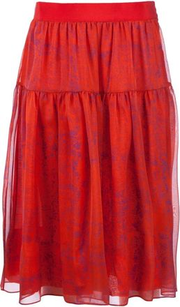 Giambattista Valli double-layer skirt - Rosso