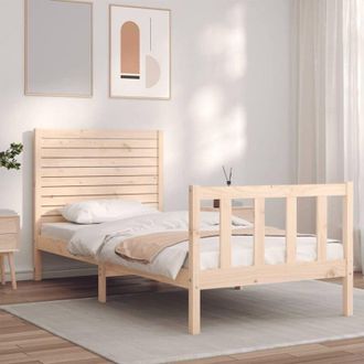 vidaXL Bed Frame without Mattress Single Solid Wood Pine vidaXL