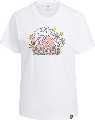 adidas (WMNS) adidas Doodle Graphic T-Shirt Asia Sizing White IB4887