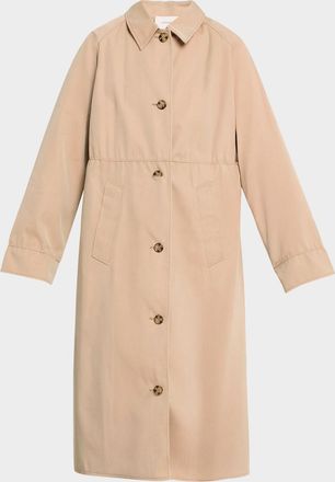 Dorothee Schumacher Luxury Layer Technical Cotton Trench Coat