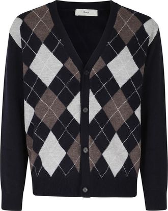 Dunst Gebreid Vest - Heren - Vesten - Blauw - S - Truien & Vesten