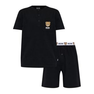 Moschino Pyjamas, male, Black, Size: 2XL Two-piece Pyjama Set